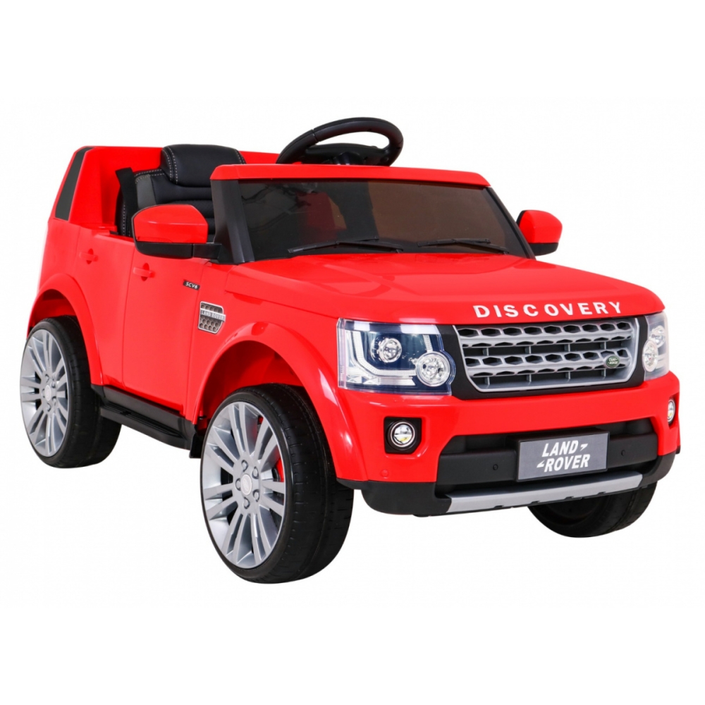Elektromobilis Land Rover Discovery, raudonas-Elektromobiliai vaikams, Visureigiai-e-vaikas