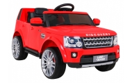 Land Rover Discovery Autko elektryczne dla dzieci Czerwony + Pilot + Koła EVA + Wolny Start + Radio MP3