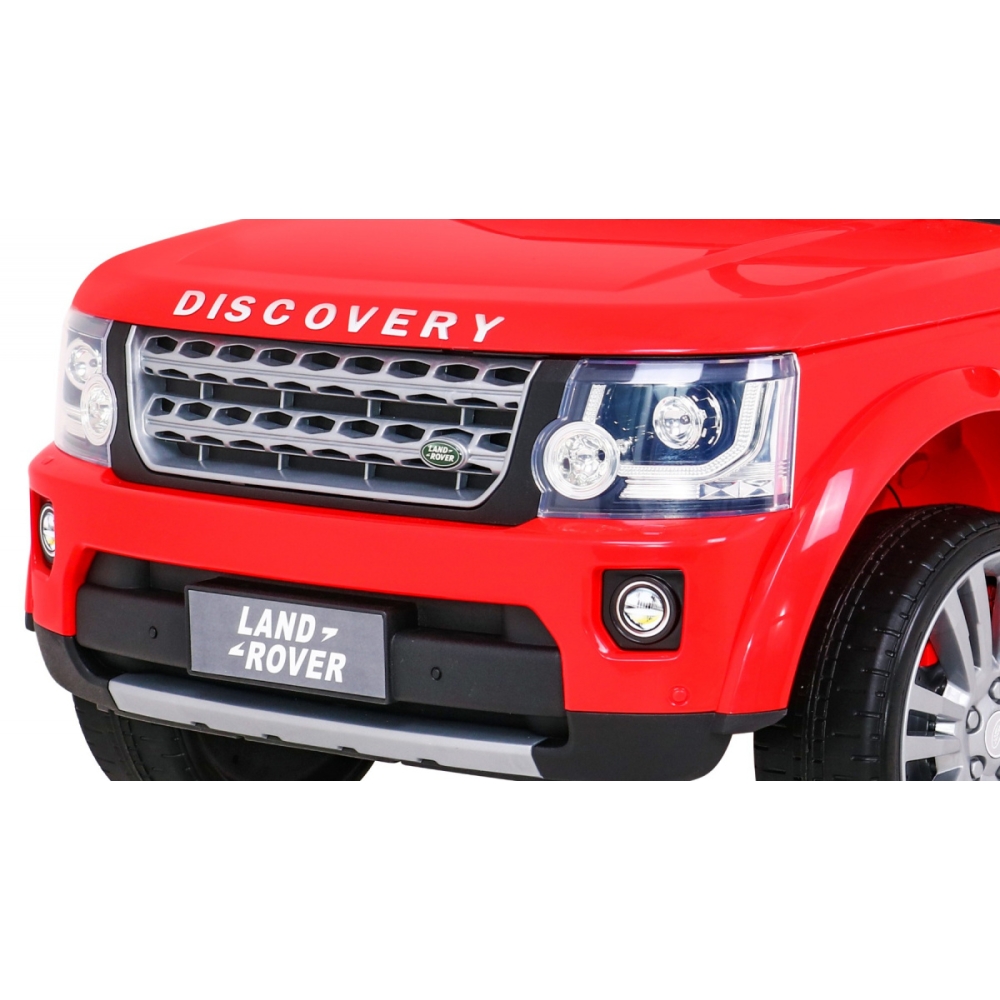 Elektromobilis Land Rover Discovery, raudonas-Elektromobiliai vaikams, Visureigiai-e-vaikas