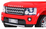Land Rover Discovery Autko elektryczne dla dzieci Czerwony + Pilot + Koła EVA + Wolny Start + Radio MP3