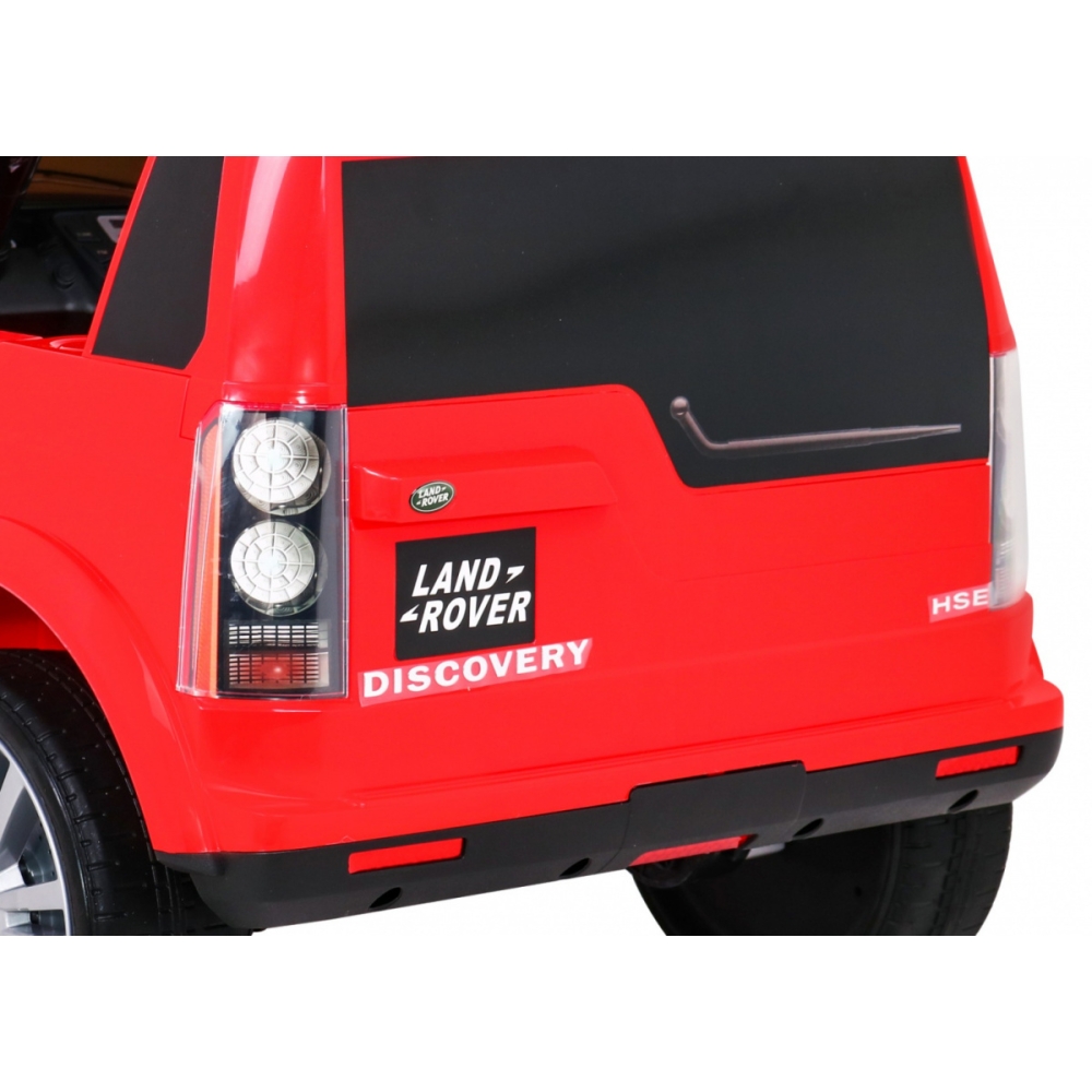 Elektromobilis Land Rover Discovery, raudonas-Elektromobiliai vaikams, Visureigiai-e-vaikas