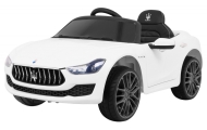 Elektromobilis Maserati Ghibli, baltas-Elektromobiliai vaikams, Mašinos-e-vaikas