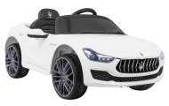 Elektromobilis Maserati Ghibli, baltas-Elektromobiliai vaikams, Mašinos-e-vaikas