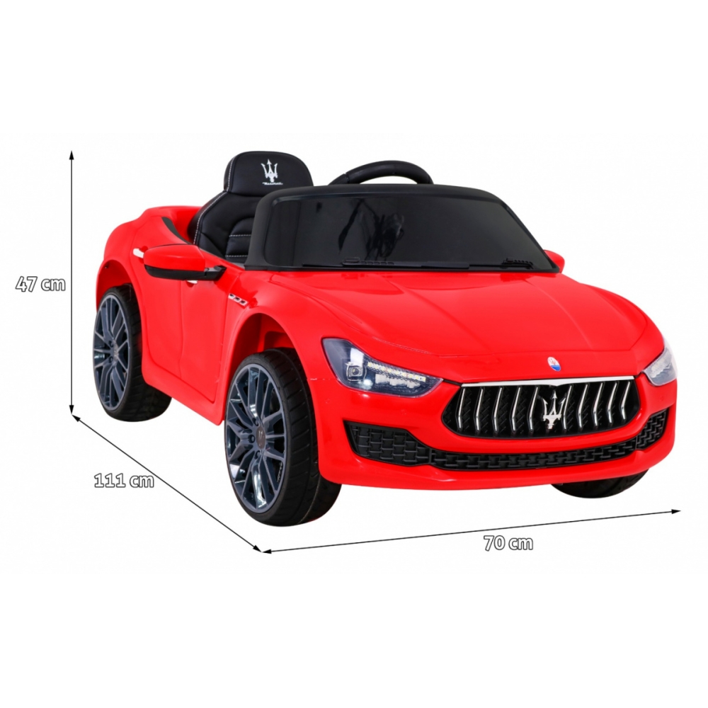 Elektromobilis Maserati Ghibli, raudonas-Elektromobiliai vaikams, Mašinos-e-vaikas