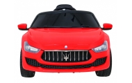 Maserati Ghibli na akumulator dla dzieci Czerwony + Pilot + Wolny Start + EVA + MP3 USB + LED