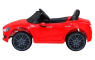 Maserati Ghibli na akumulator dla dzieci Czerwony + Pilot + Wolny Start + EVA + MP3 USB + LED