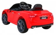 Maserati Ghibli na akumulator dla dzieci Czerwony + Pilot + Wolny Start + EVA + MP3 USB + LED