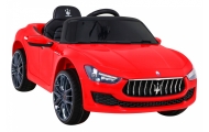 Maserati Ghibli na akumulator dla dzieci Czerwony + Pilot + Wolny Start + EVA + MP3 USB + LED