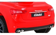 Maserati Ghibli na akumulator dla dzieci Czerwony + Pilot + Wolny Start + EVA + MP3 USB + LED