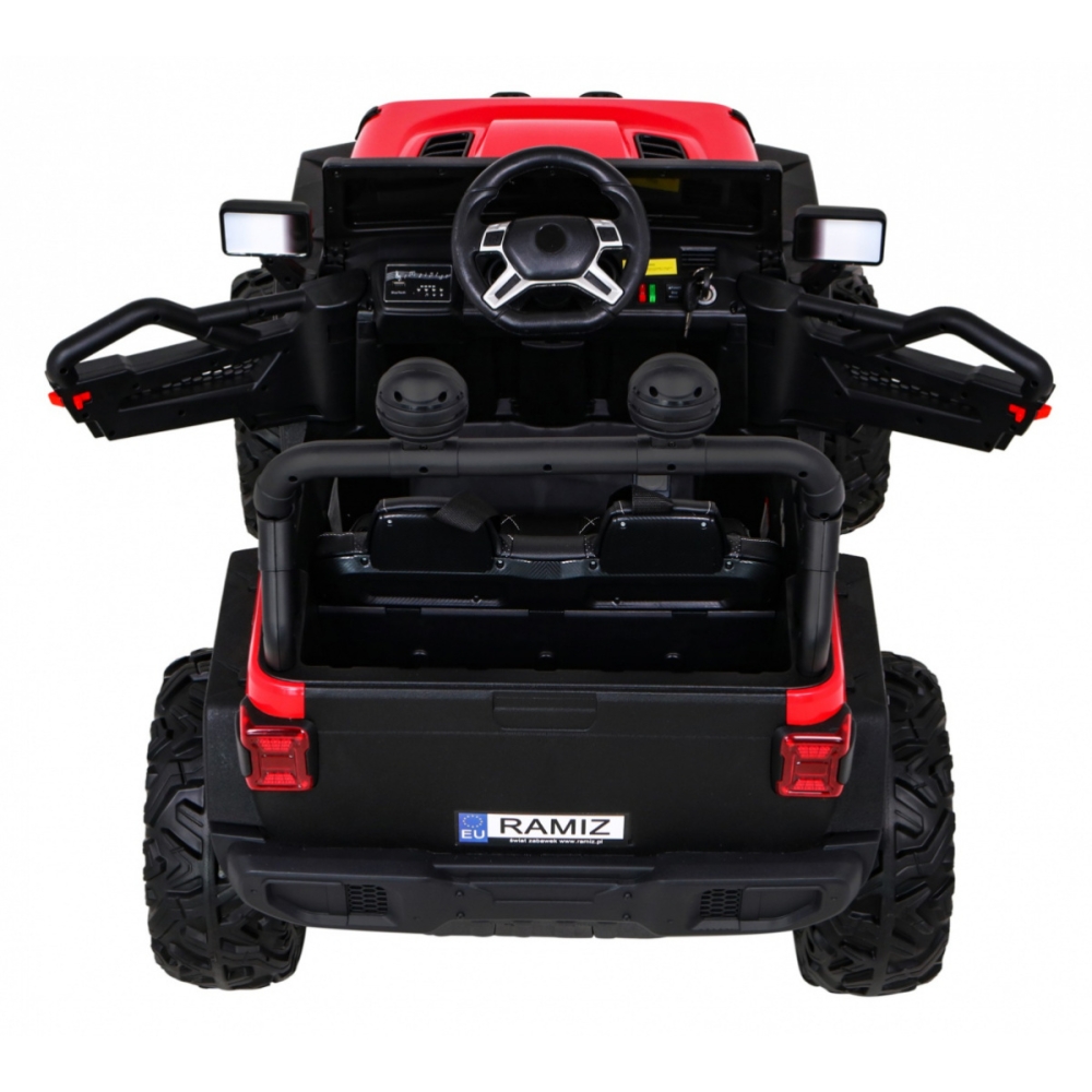 Elektromobilis Master Of Terain, Red-Elektromobiliai vaikams, Visureigiai-e-vaikas