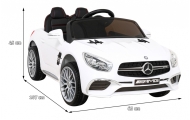 Elektromobilis Mercedes Benz AMG SL65 S, baltas-Elektromobiliai vaikams, Mašinos-e-vaikas