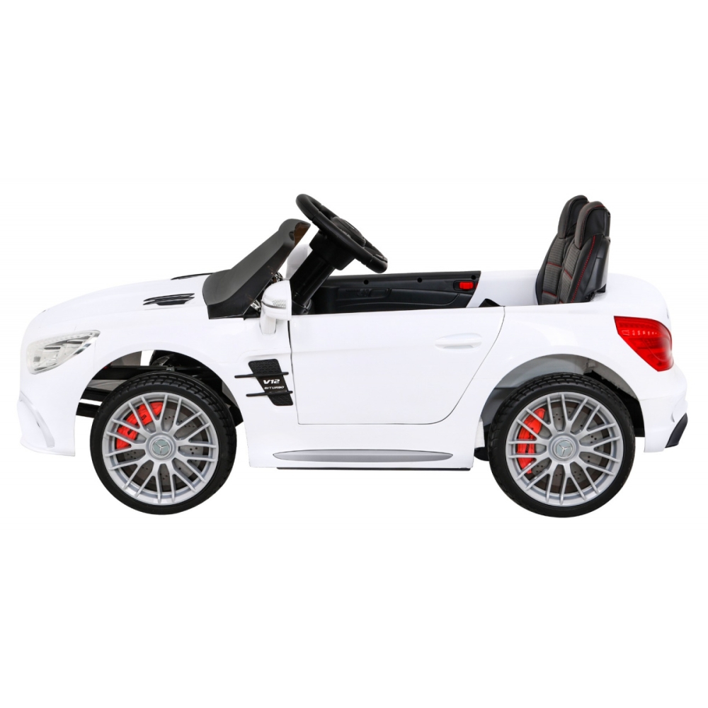 Elektromobilis Mercedes Benz AMG SL65 S, baltas-Elektromobiliai vaikams, Mašinos-e-vaikas