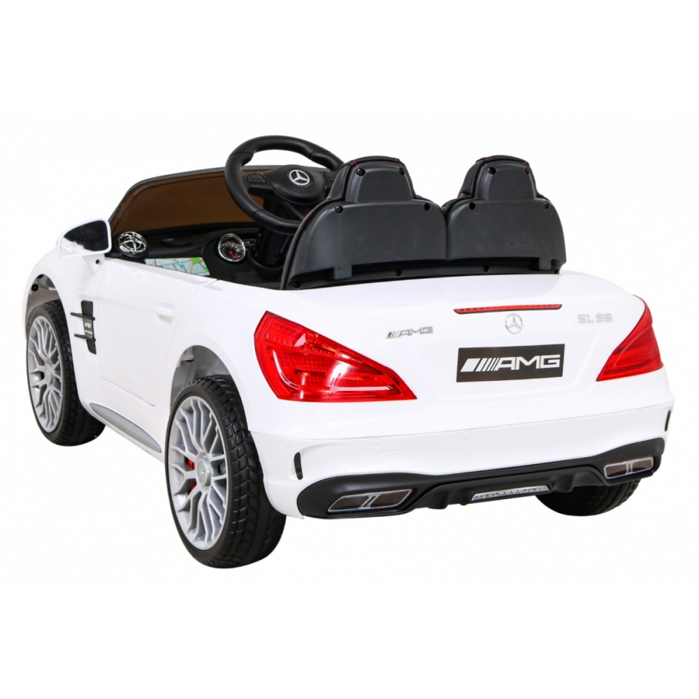 Elektromobilis Mercedes Benz AMG SL65 S, baltas-Elektromobiliai vaikams, Mašinos-e-vaikas