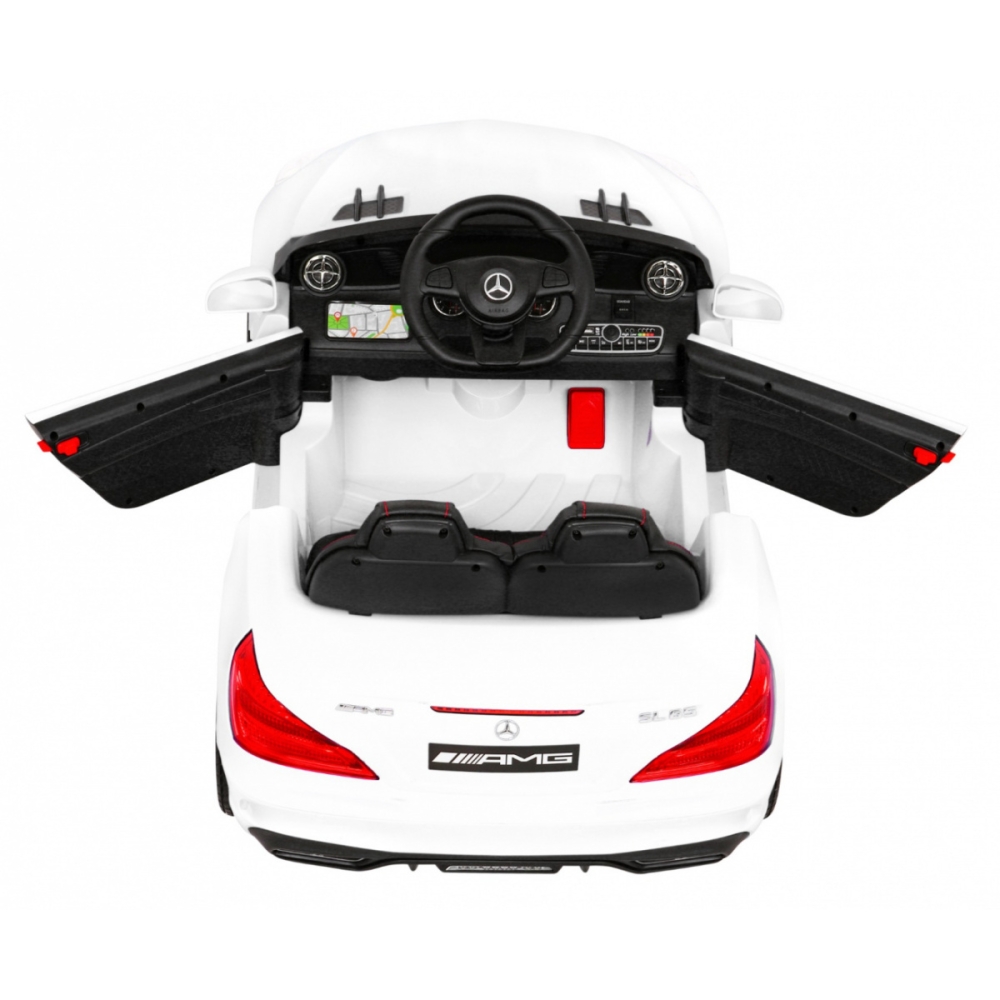 Elektromobilis Mercedes Benz AMG SL65 S, baltas-Elektromobiliai vaikams, Mašinos-e-vaikas