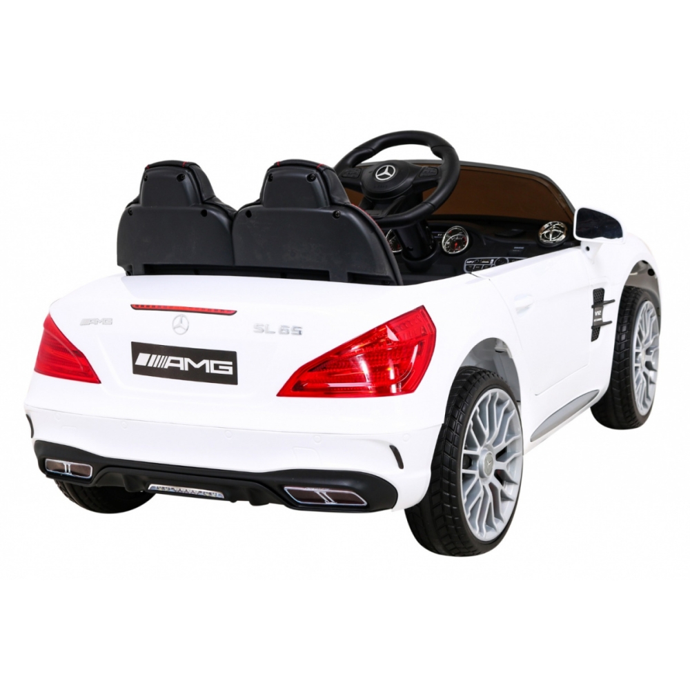 Elektromobilis Mercedes Benz AMG SL65 S, baltas-Elektromobiliai vaikams, Mašinos-e-vaikas