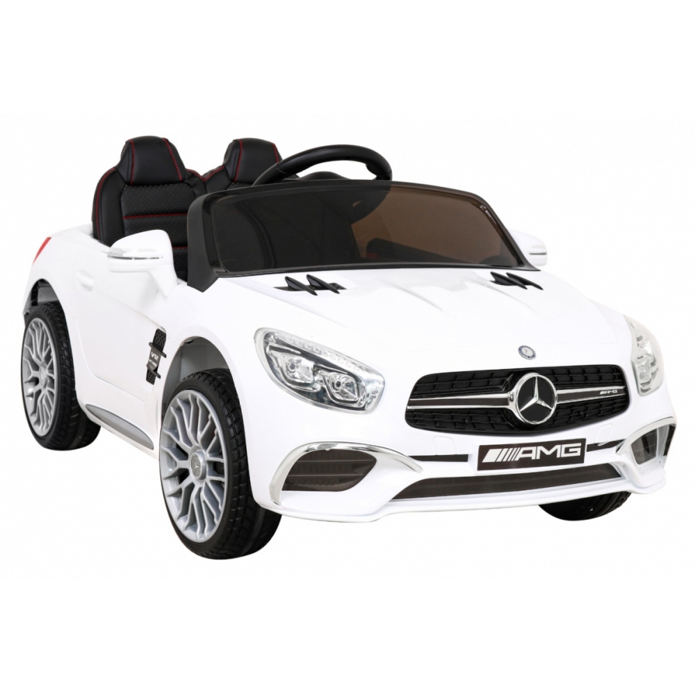 Elektromobilis Mercedes Benz AMG SL65 S, baltas-Elektromobiliai vaikams, Mašinos-e-vaikas