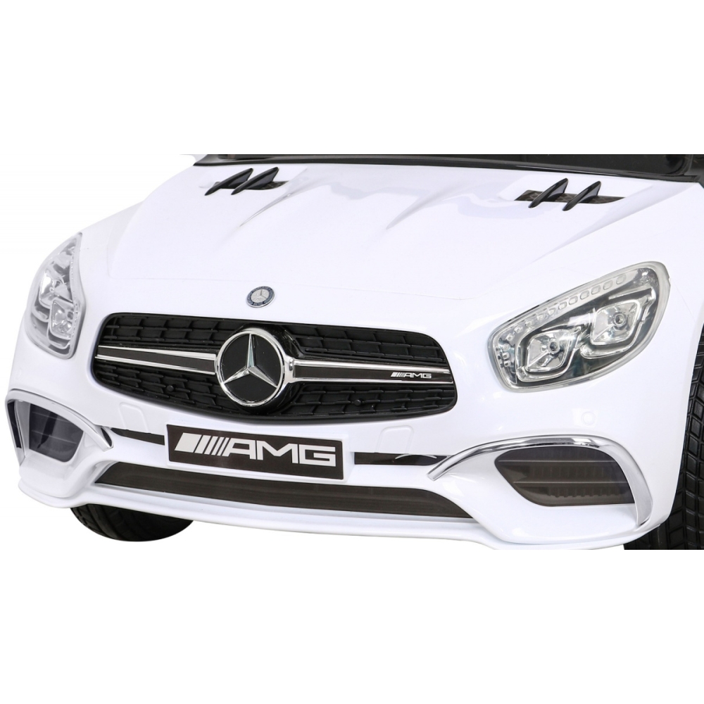 Elektromobilis Mercedes Benz AMG SL65 S, baltas-Elektromobiliai vaikams, Mašinos-e-vaikas