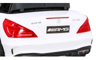 Mercedes Benz AMG SL65 S elektryczny dla dzieci Biały + Pilot + Audio LED + Ekoskóra + EVA + Wolny Start