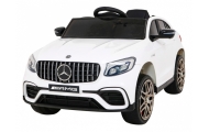 Mercedes Benz GLC63S dla dzieci, Biały SUV + Pilot + Napęd 4x4