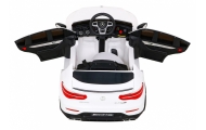„Mercedes-Benz GLC63S“ vaikams, baltas visureigis + nuotolinio valdymo pultas + 4x4 pavara-Elektromobiliai vaikams, Visureigiai-