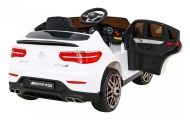 „Mercedes-Benz GLC63S“ vaikams, baltas visureigis + nuotolinio valdymo pultas + 4x4 pavara-Elektromobiliai vaikams, Visureigiai-