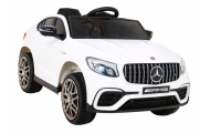 „Mercedes-Benz GLC63S“ vaikams, baltas visureigis + nuotolinio valdymo pultas + 4x4 pavara-Elektromobiliai vaikams, Visureigiai-