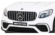 „Mercedes-Benz GLC63S“ vaikams, baltas visureigis + nuotolinio valdymo pultas + 4x4 pavara-Elektromobiliai vaikams, Visureigiai-