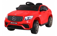 Mercedes Benz GLC63S dla dzieci Czerwony + Pilot + Napęd 4x4 + MP3 LED + EVA + Wolny Start