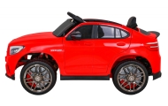Mercedes Benz GLC63S dla dzieci Czerwony + Pilot + Napęd 4x4 + MP3 LED + EVA + Wolny Start