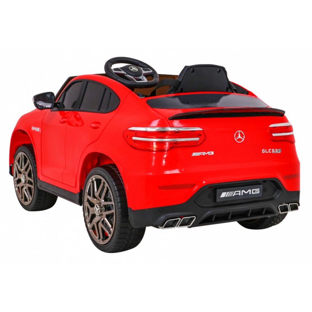 Elektromobilis Mercedes Benz GLC63S 4x4, Red-Elektromobiliai vaikams, Visureigiai-e-vaikas