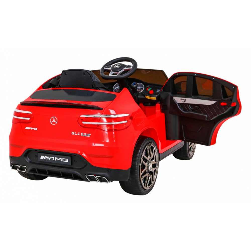 Elektromobilis Mercedes Benz GLC63S 4x4, Red-Elektromobiliai vaikams, Visureigiai-e-vaikas