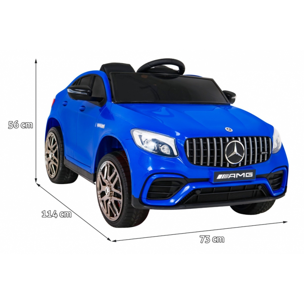 Elektromobilis Mercedes Benz GLC63S 4x4, Blue-Elektromobiliai vaikams, Visureigiai-e-vaikas