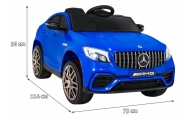 Elektromobilis Mercedes Benz GLC63S 4x4, Blue-Elektromobiliai vaikams, Visureigiai-e-vaikas