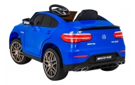 Mercedes Benz GLC63S dla dzieci Niebieski + Pilot + Napęd 4x4 + MP3 LED + EVA + Wolny Start