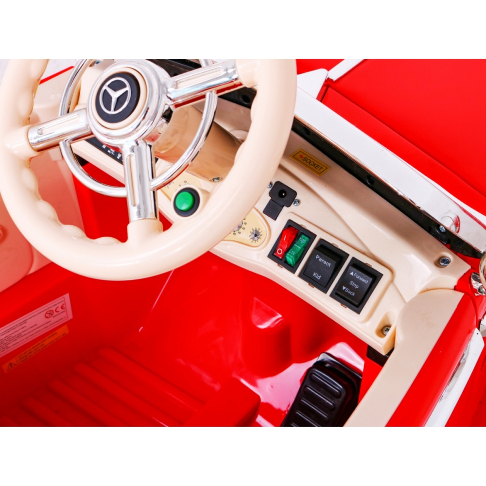 Elektromobilis Mercedes Benz Retro 540A, Red-Elektromobiliai vaikams, Mašinos-e-vaikas