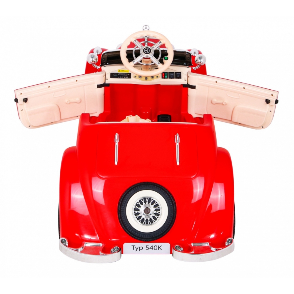 Elektromobilis Mercedes Benz Retro 540A, Red-Elektromobiliai vaikams, Mašinos-e-vaikas