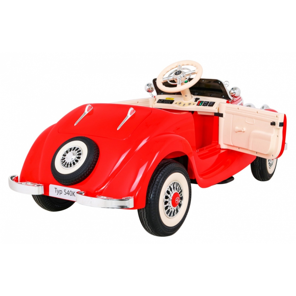 Elektromobilis Mercedes Benz Retro 540A, Red-Elektromobiliai vaikams, Mašinos-e-vaikas