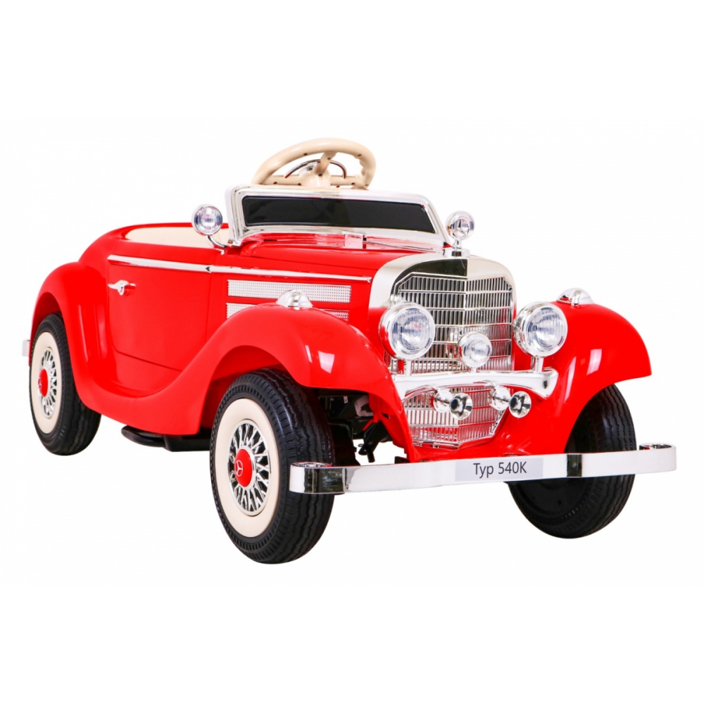 Elektromobilis Mercedes Benz Retro 540A, Red-Elektromobiliai vaikams, Mašinos-e-vaikas