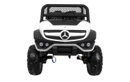 Elektromobilis Mercedes Benz Unimog 4x4, White-Elektromobiliai vaikams, Visureigiai-e-vaikas