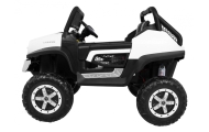 Elektromobilis Mercedes Benz Unimog 4x4, White-Elektromobiliai vaikams, Visureigiai-e-vaikas