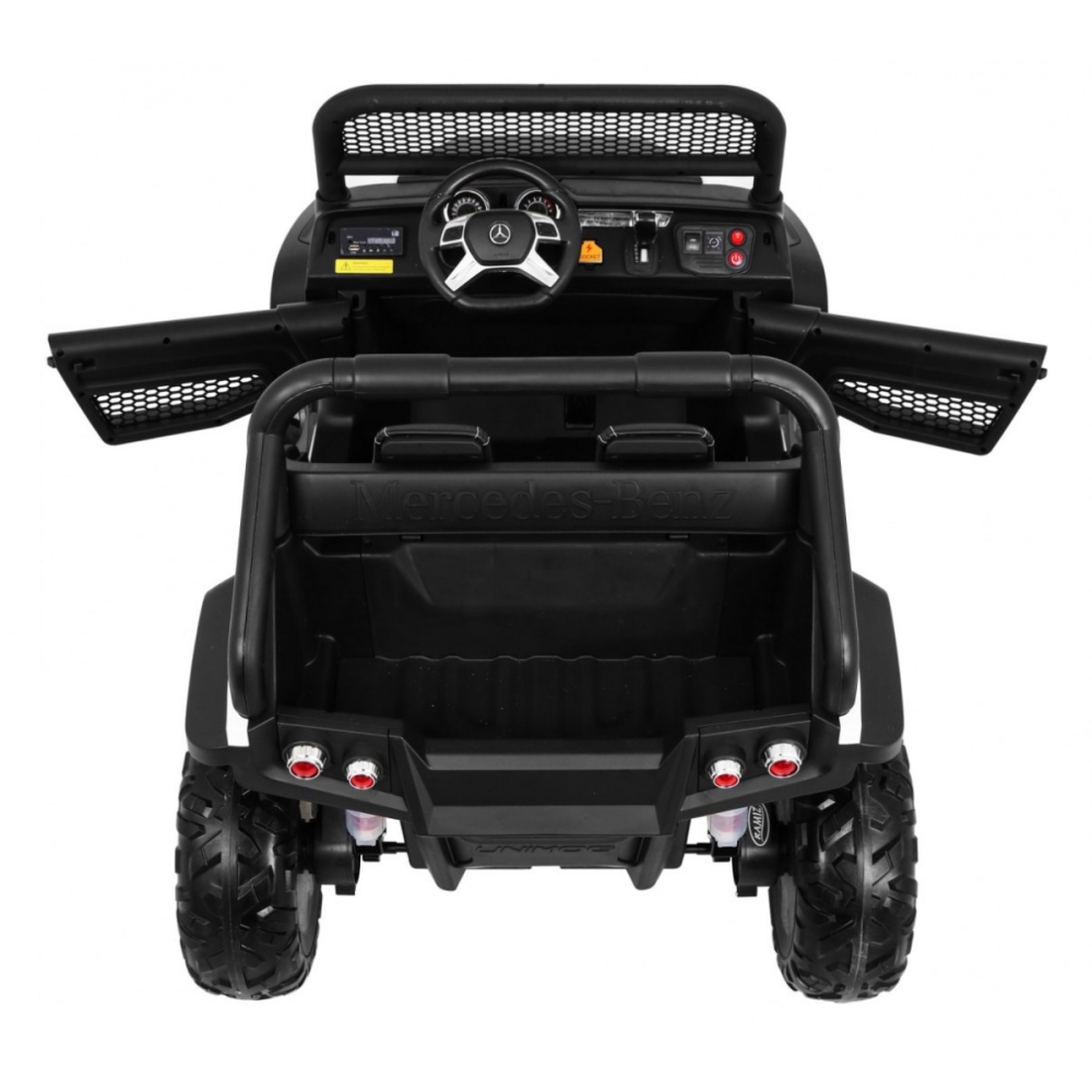 Elektromobilis Mercedes Benz Unimog 4x4, White-Elektromobiliai vaikams, Visureigiai-e-vaikas