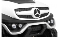 Elektromobilis Mercedes Benz Unimog 4x4, White-Elektromobiliai vaikams, Visureigiai-e-vaikas