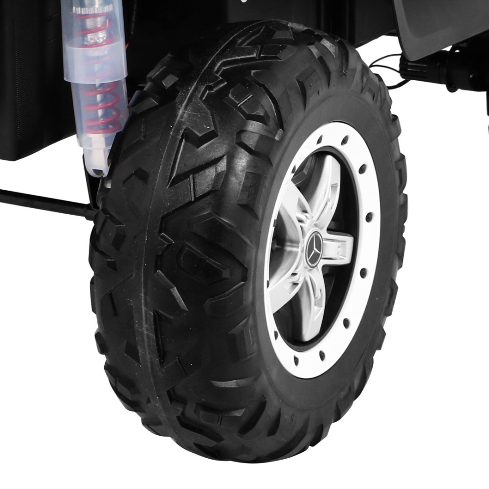Elektromobilis Mercedes Benz Unimog 4x4, White-Elektromobiliai vaikams, Visureigiai-e-vaikas
