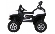 Elektromobilis Mercedes Benz Unimog 4x4, White-Elektromobiliai vaikams, Visureigiai-e-vaikas
