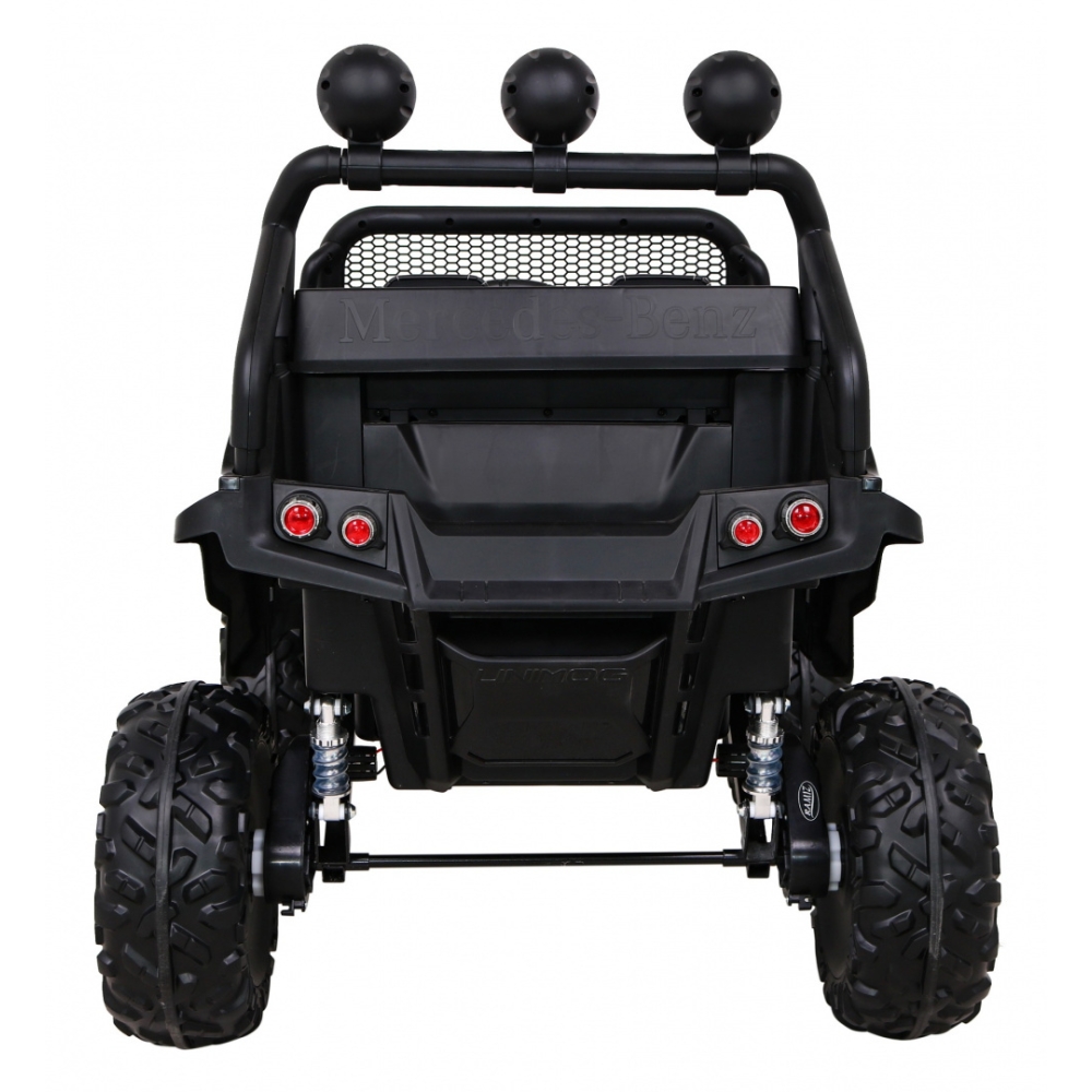 Elektromobilis Mercedes Benz Unimog 4x4, White-Elektromobiliai vaikams, Visureigiai-e-vaikas