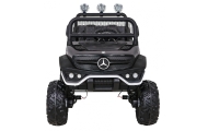 Mercedes Benz Unimog dla dzieci Czarny + Napęd 4x4 + Pilot + Bagażnik + Wolny Start + MP3 LED