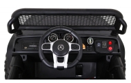 Mercedes Benz Unimog dla dzieci Czarny + Napęd 4x4 + Pilot + Bagażnik + Wolny Start + MP3 LED