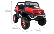 Elektromobilis Mercedes Benz Unimog 4x4, Red-Elektromobiliai vaikams, Visureigiai-e-vaikas