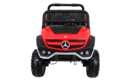 Mercedes Benz Unimog dla dzieci Czerwony + Napęd 4x4 + Pilot + Bagażnik + Wolny Start + MP3 LED