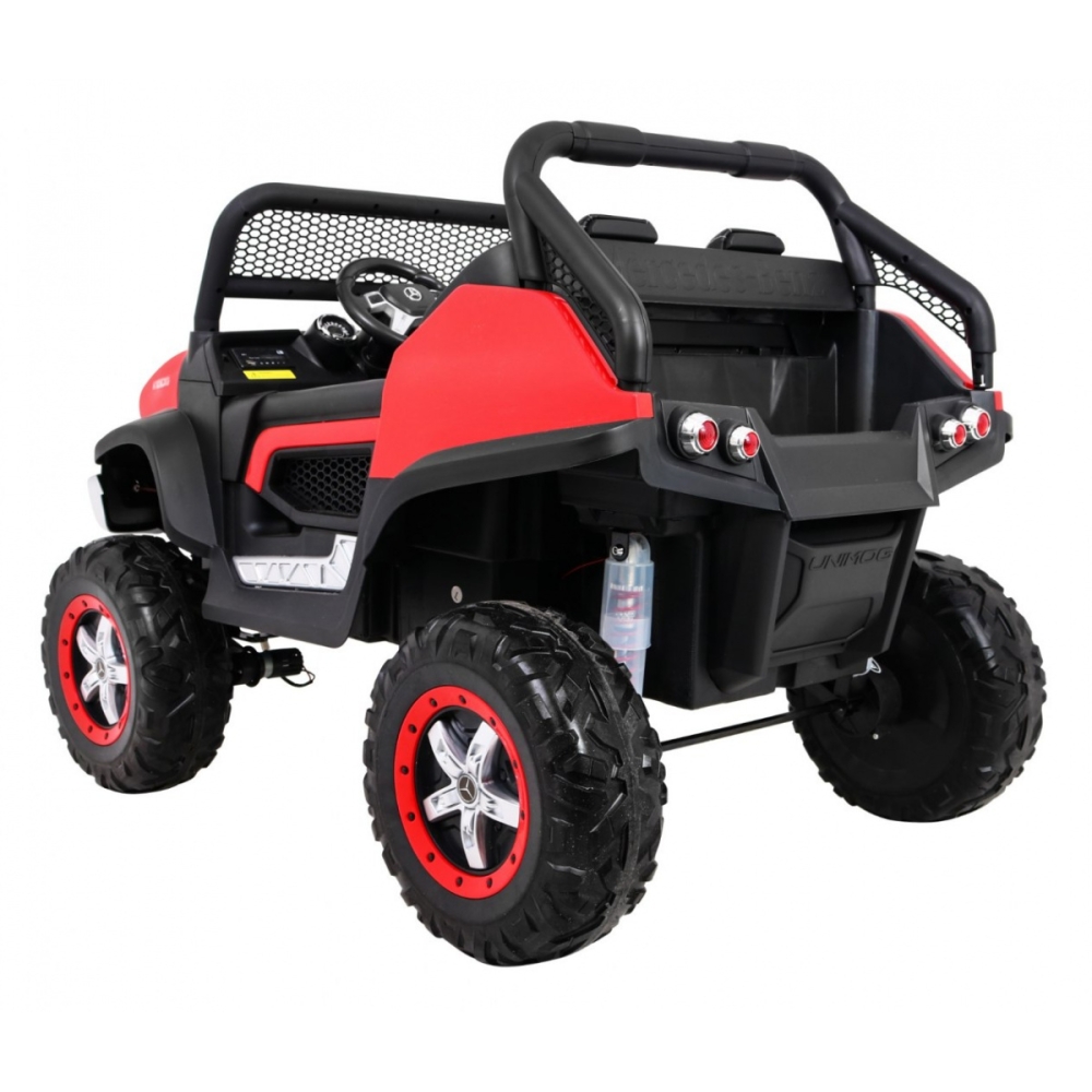 Elektromobilis Mercedes Benz Unimog 4x4, Red-Elektromobiliai vaikams, Visureigiai-e-vaikas